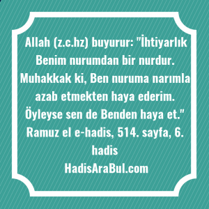   Allah (z.c.hz) buyurur: 