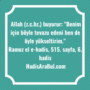   Allah (z.c.hz.) buyurur: 