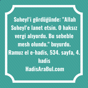   Suheyl'i gördüğünde: 